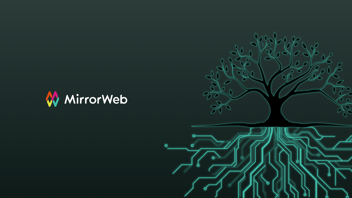 A tree with organic branches above ground and circuit board roots below, representing Mira's native communications data foundation for AI supervision.