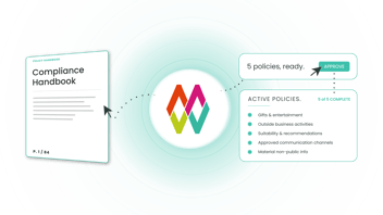 MirrorWeb's Mira AI agent transforms a compliance handbook into active supervision policies ready for approval.