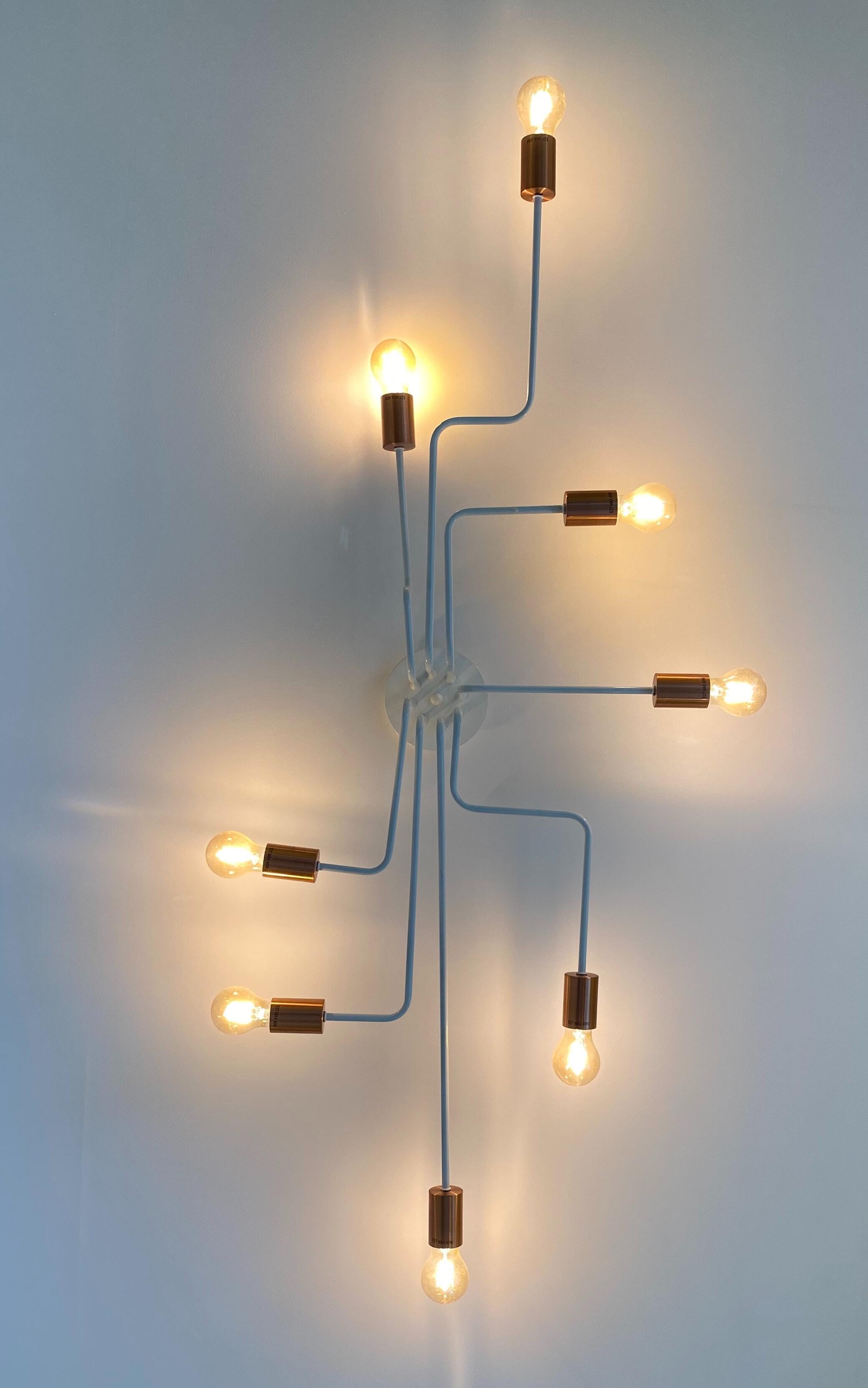A web of wall lights