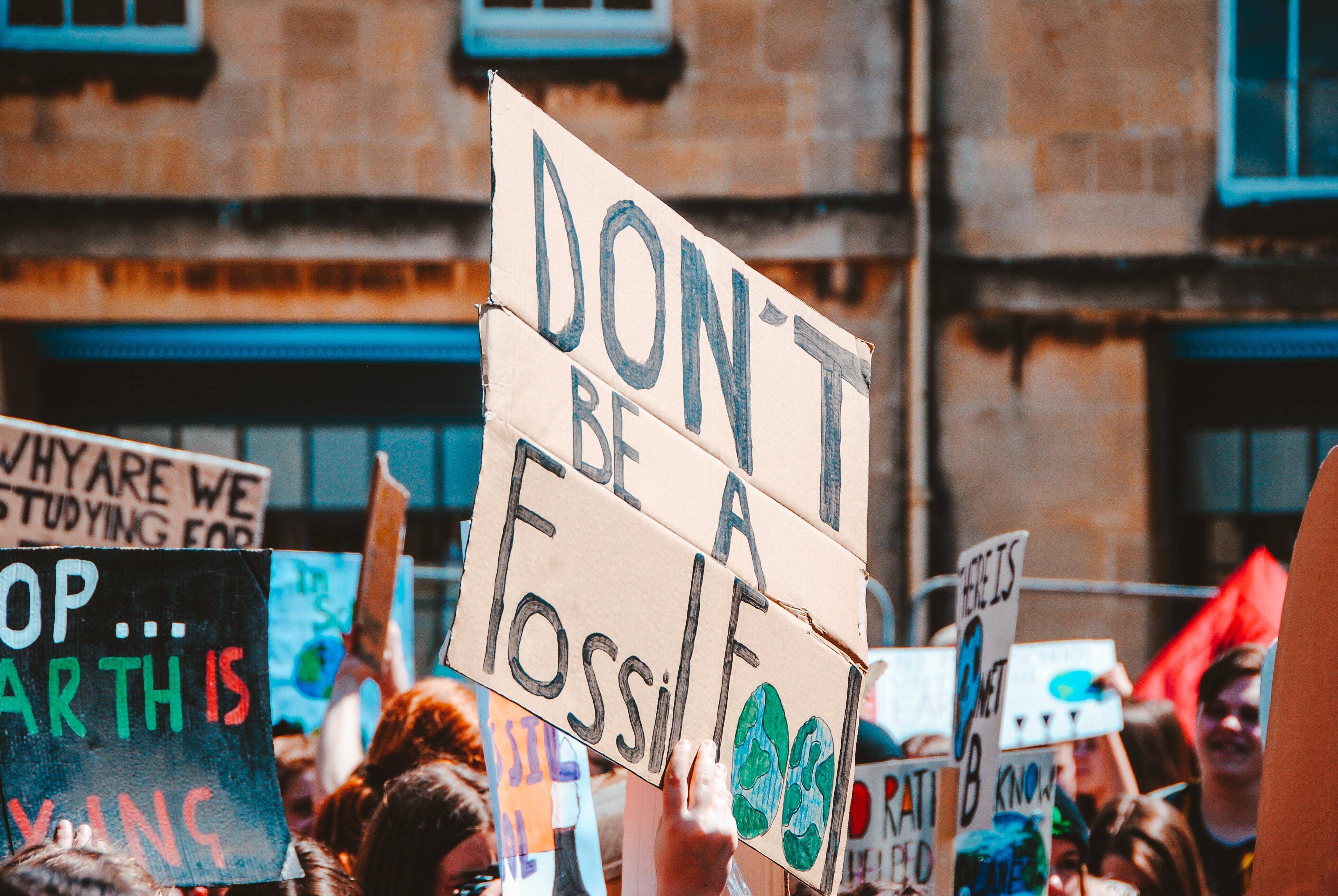 Climate change protest
